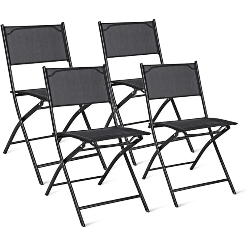 

Aluminum Slat Back Stacking Outdoor Restaurant Chairs, Modern Stackable Patio Chairs for Restaurants, Set of 4