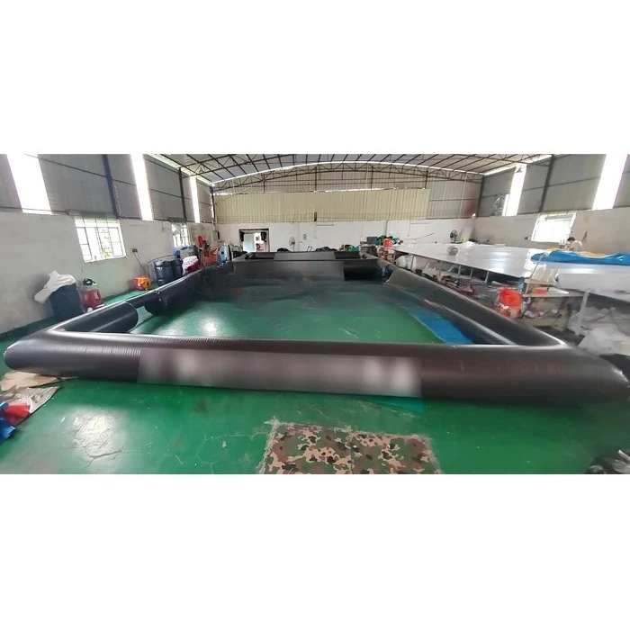 Arena de juego de fútbol inflable triple multiplayers populares para interiores/exteriores, campo de Panna de fútbol inflable 3 en 1
