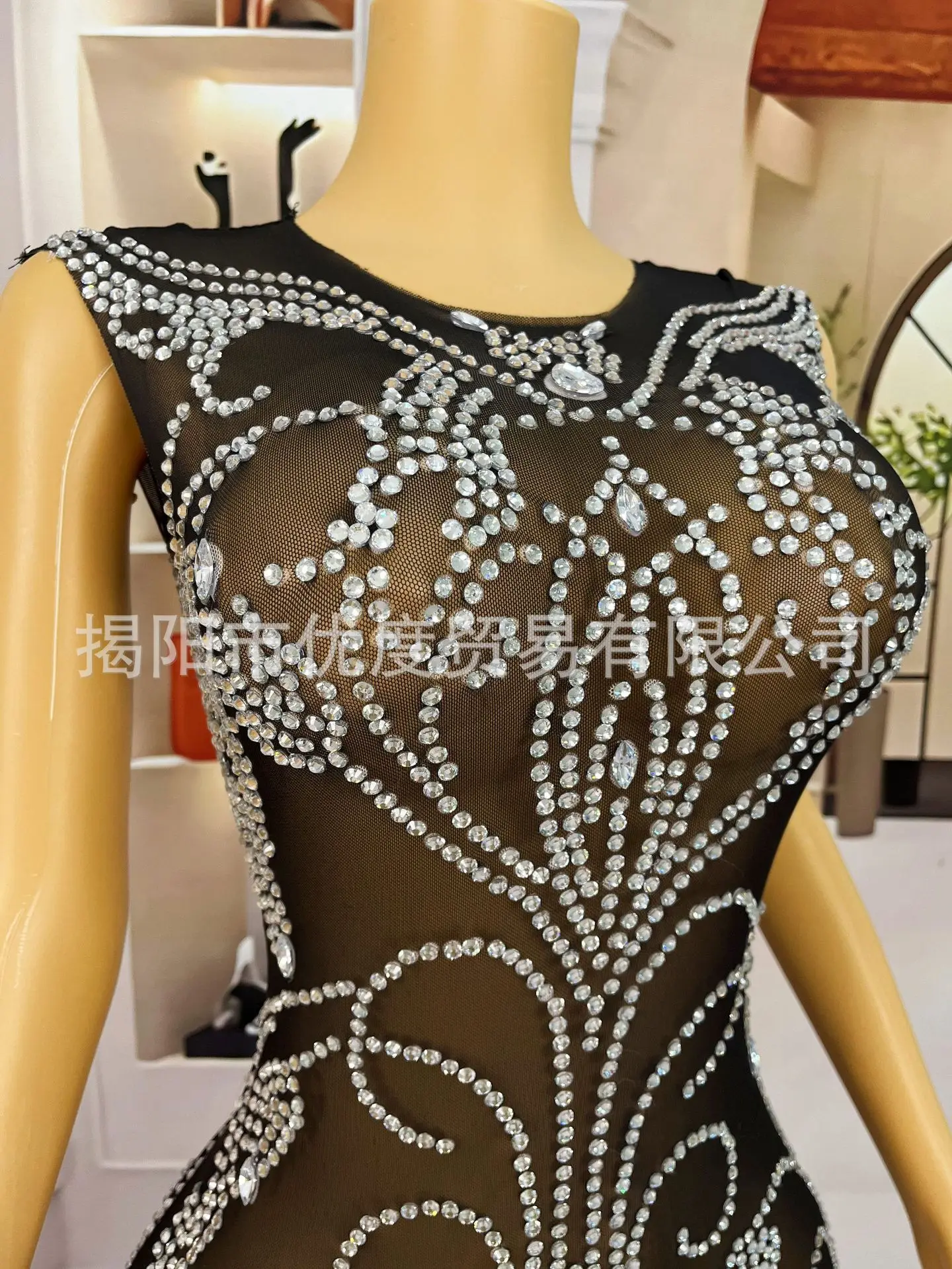 شخصية سليم صالح الصناعة الثقيلة الراين قسط نمط فستان أسود كوكتيل أداء حفلة فستان Partykleider