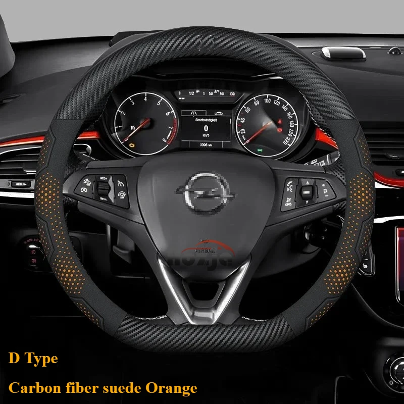 Coprivolante in Pelle per Opel Corsa-e 2008-2025, Accessori Auto per Interni Modificati