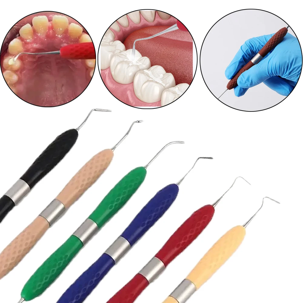 Dental Resin Spatulas Resin Filler Aesthetic Restoration Kit Silicone Handle For LM Resin Knife Plastic Dresser Dentistry Tool