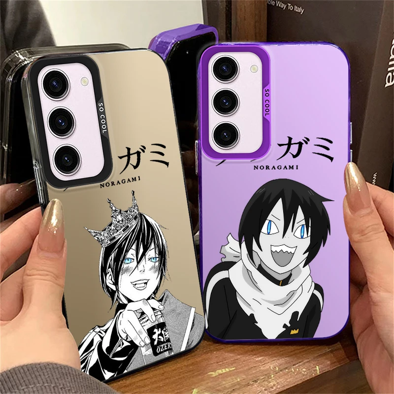 Noragami Yato Anime For Samsung Galaxy S24 S23 S22 S21 S20 FE Ultra Plus Lite 5G Fashion Colorful Silver Phone Case