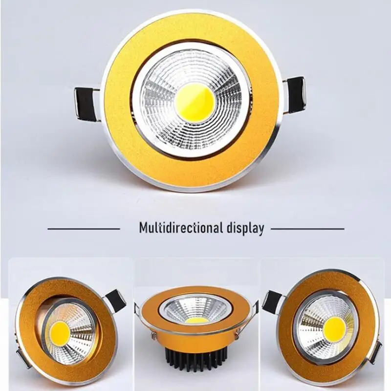 Recessed Down Light 3W 5W 7w 9W 12W 15W 18W LED Down Light Outdoor COB Dimmable LED Ceiling Light Bulb COB LED Spot Light 1pc