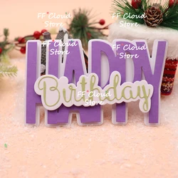 Happy Birthday Letter Die Cuts Scrapbooking Greeting Card Making Tools Carbon Steel Mold Crafts Knife Dies 2024 New Arrival