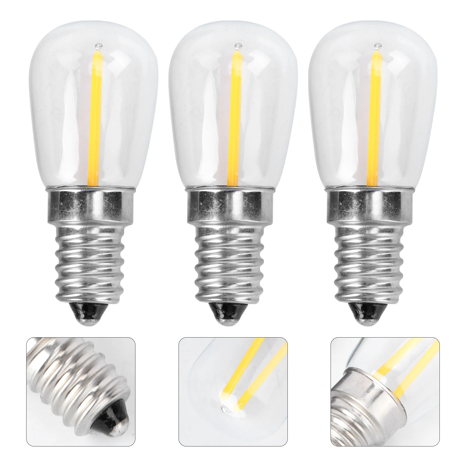 

3 PCS Bulb LED for Fridge Replacement Lamp Refrigerator E14 Light Machine Tool Appliance