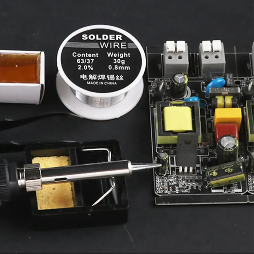0.8 مللي متر/30 جرام لحام سلك الحديد سلك بكرة لحام أداة لحام مع الأساسية الصنوبري نقطة انصهار منخفضة لا نظيفة تدفق 2.0% القصدير