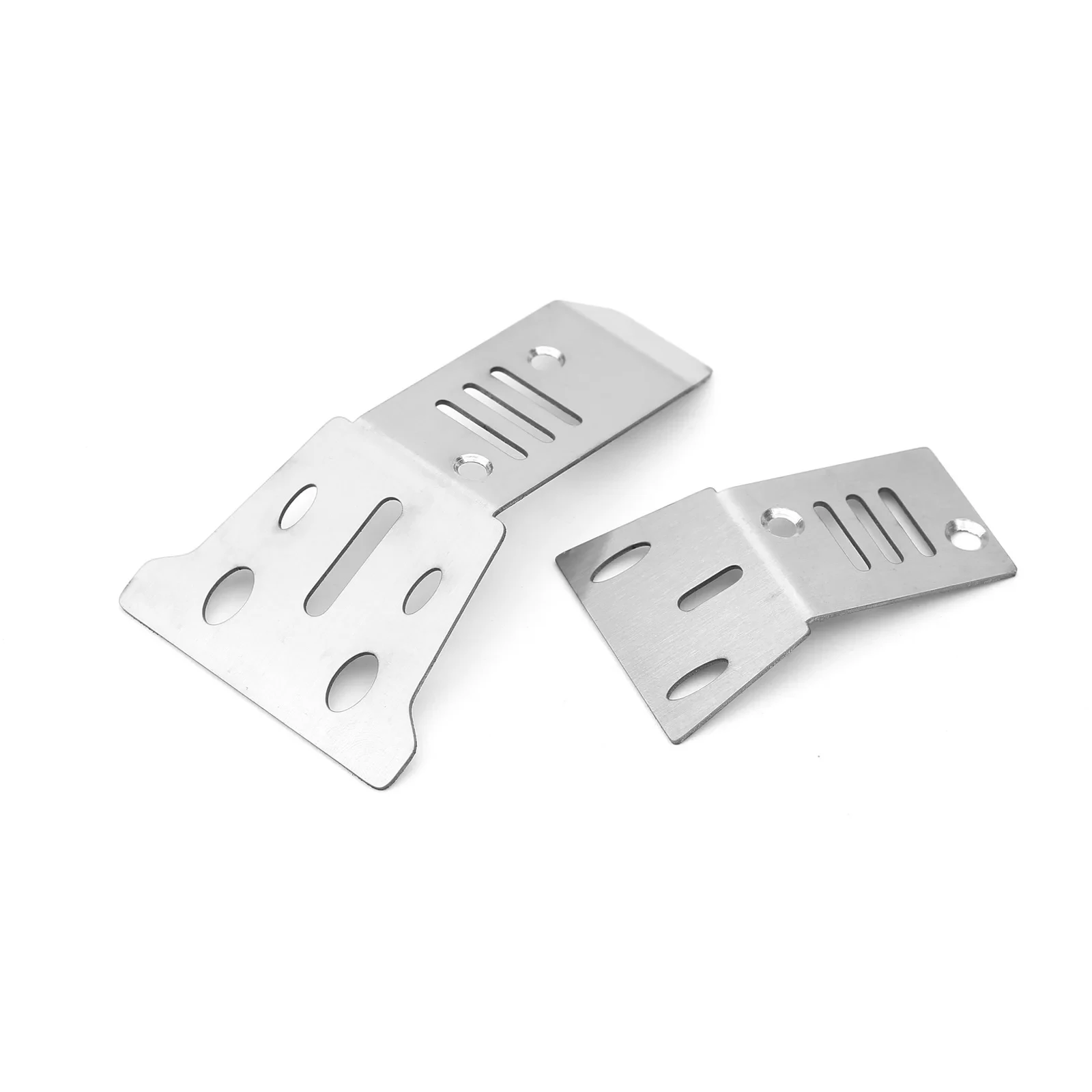 

2pcs Stainless Steel Front And Rear Chassis Armor Protector for Arrma 1/14 Mojave Grom RC Car Upgrade Parts Accessories