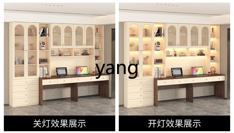 XXC bookshelf bookcase integrated combination home learning writing table bedroom multi-function desk