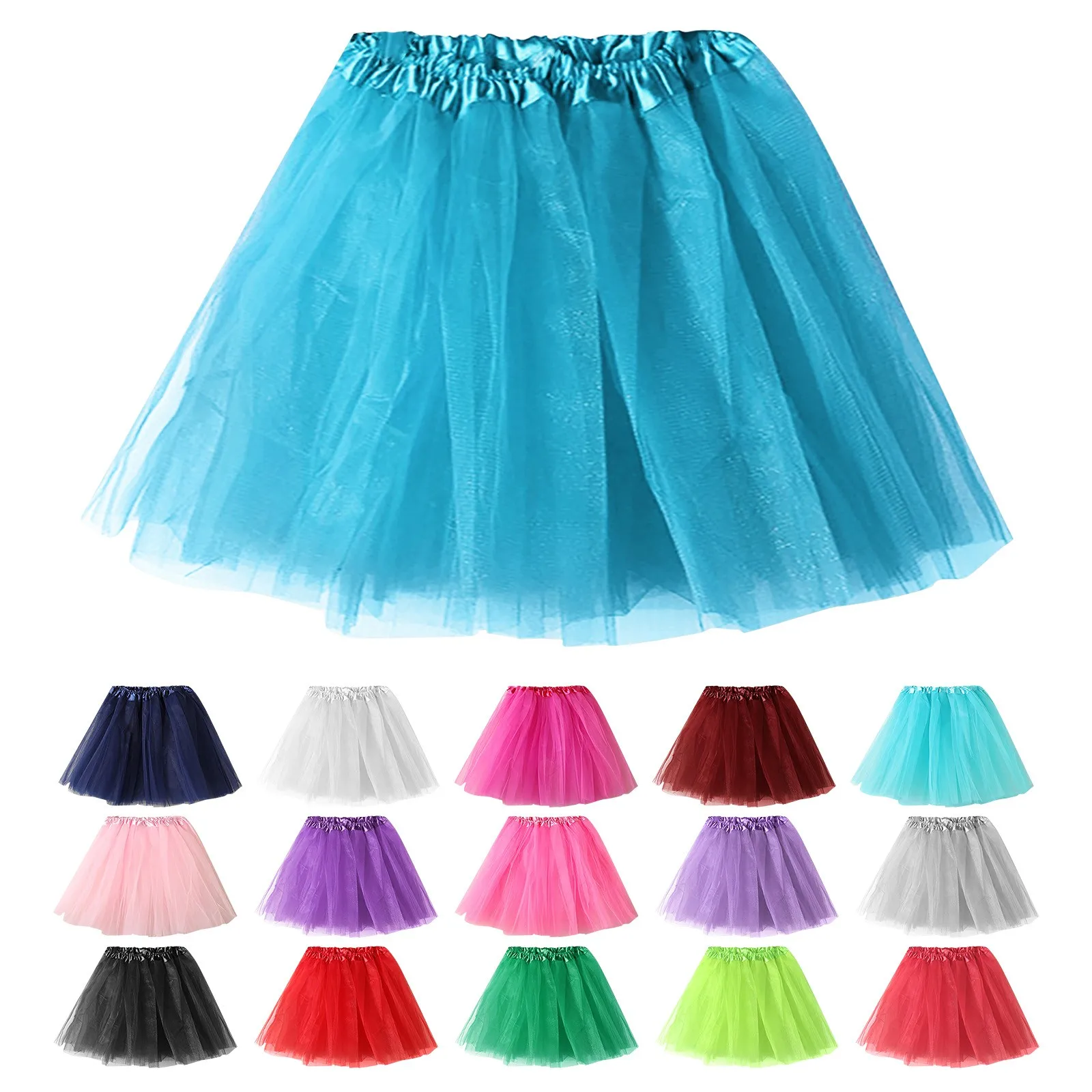 

Women Vintage Tulle Skirt Short Tutu Mini Skirts Adult Fancy Ballet Dancewear Party Costume Ball Gown Mini skirt Summer 2023 Hot