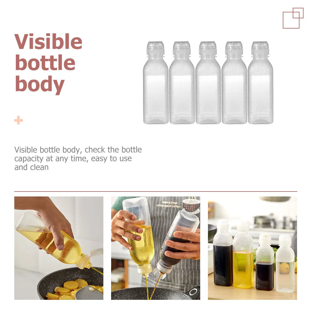 

5 шт. бутылки для масла, бутылки для приправ для кухни, барбекю, пикника, диспенсер для масла, бытовой многофункциональный диспенсер для хранения соуса