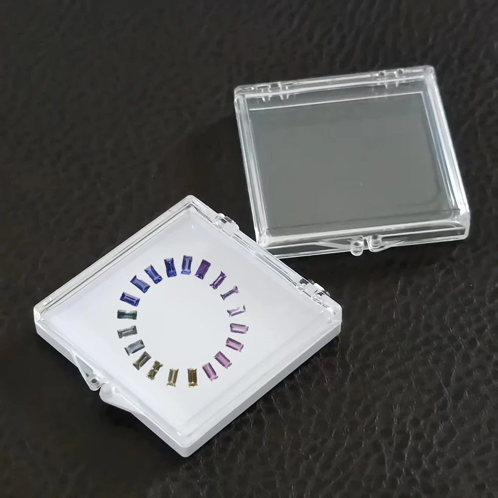 

Свободная коробка для демонстрации ювелирных изделий с бриллиантами, органайзер для хранения драгоценных камней, липкая витрина со стразами, упаковочная коробка для драгоценных камней, подарочная коробка с цирконом