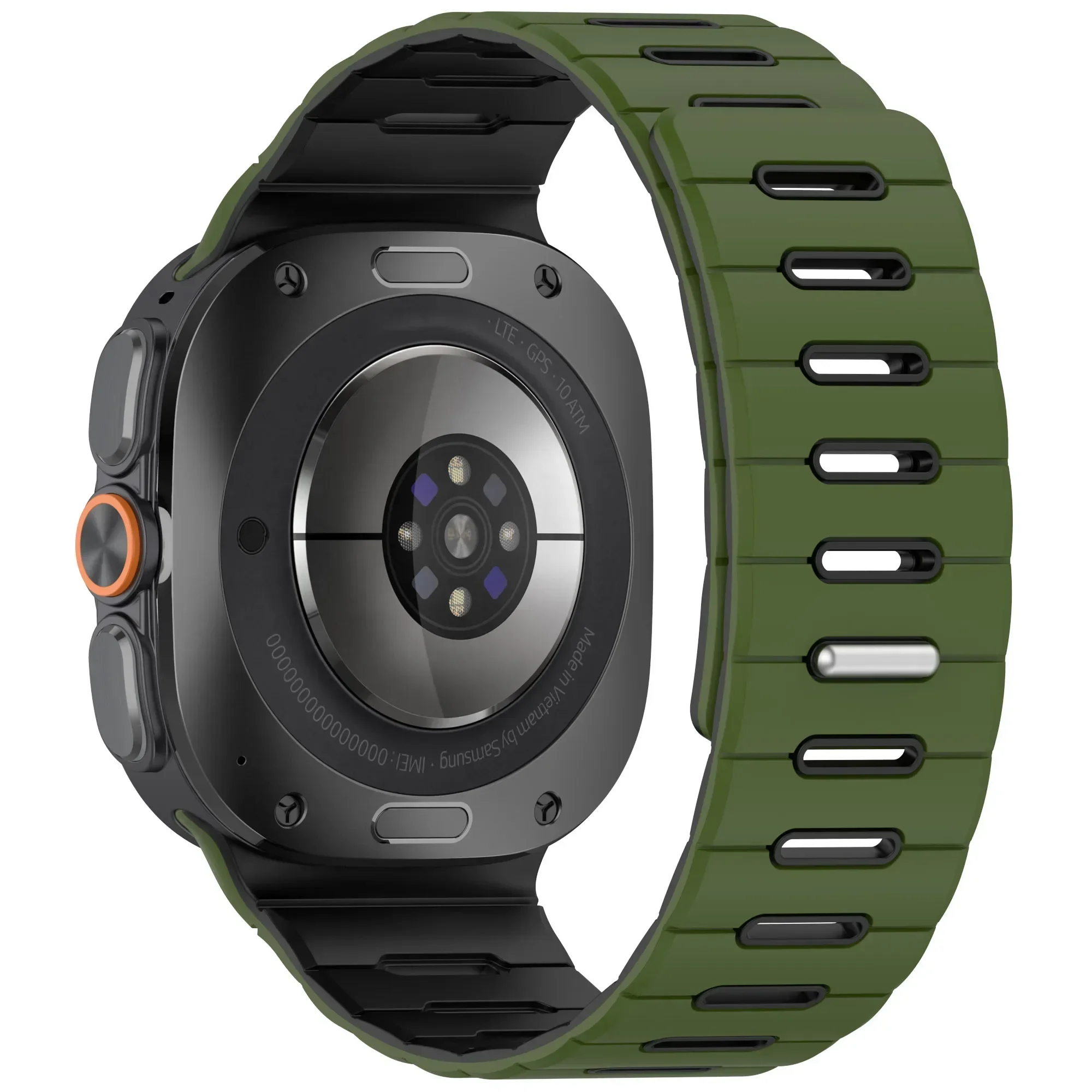 Magnetisches Silikonarmband für Samsung Galaxy Watch Ultra 2 47 mm, Sportarmband für Galaxy Watch 9/8 40/44, Watch 8 Classic 46 mm, Armband. – Detail 22