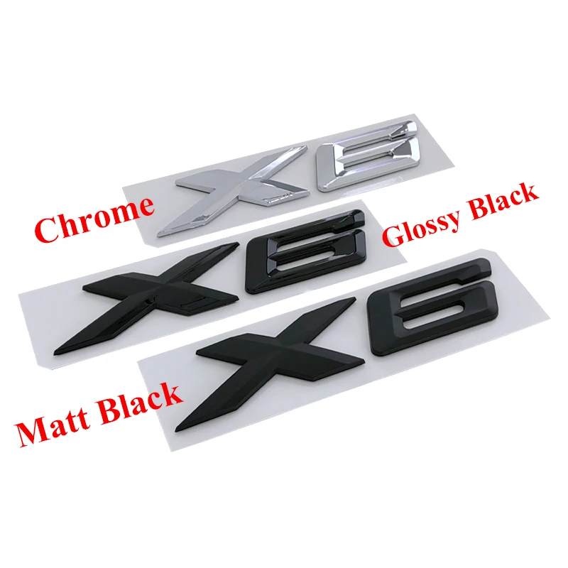 3d Logo X1 X2 X3 X4 X6 X7 X5 Emblem Letter Car Trunk Sticker For BMW F48 E84 F39 E83 F25 G01 F26 F15 F16 E71 E70 E53 Accessories view 5