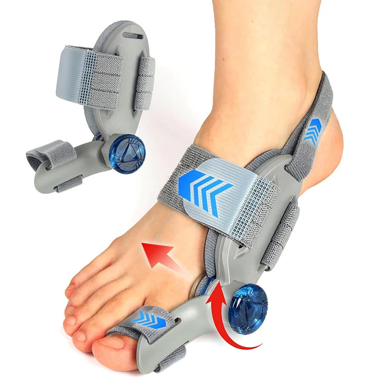 Unisex Bunion Corrector Foot Hallux Valgus Braces Rotatable Toe Separator Straightener Adjustable Pedicure Finger Toe Corrector