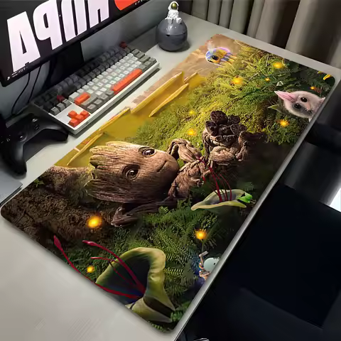 Groot Marvel Movies Mouse Pad HD Gaming Mousepad Laptop Office Desk Accessories Large Computer Gaming Keyboard Mouse Mat Rubber