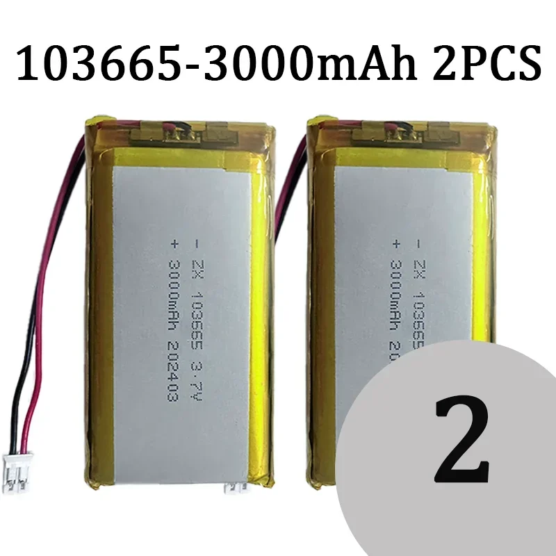 3.7V 3000mAh Li-Polymer Battery 103665 for Tablet