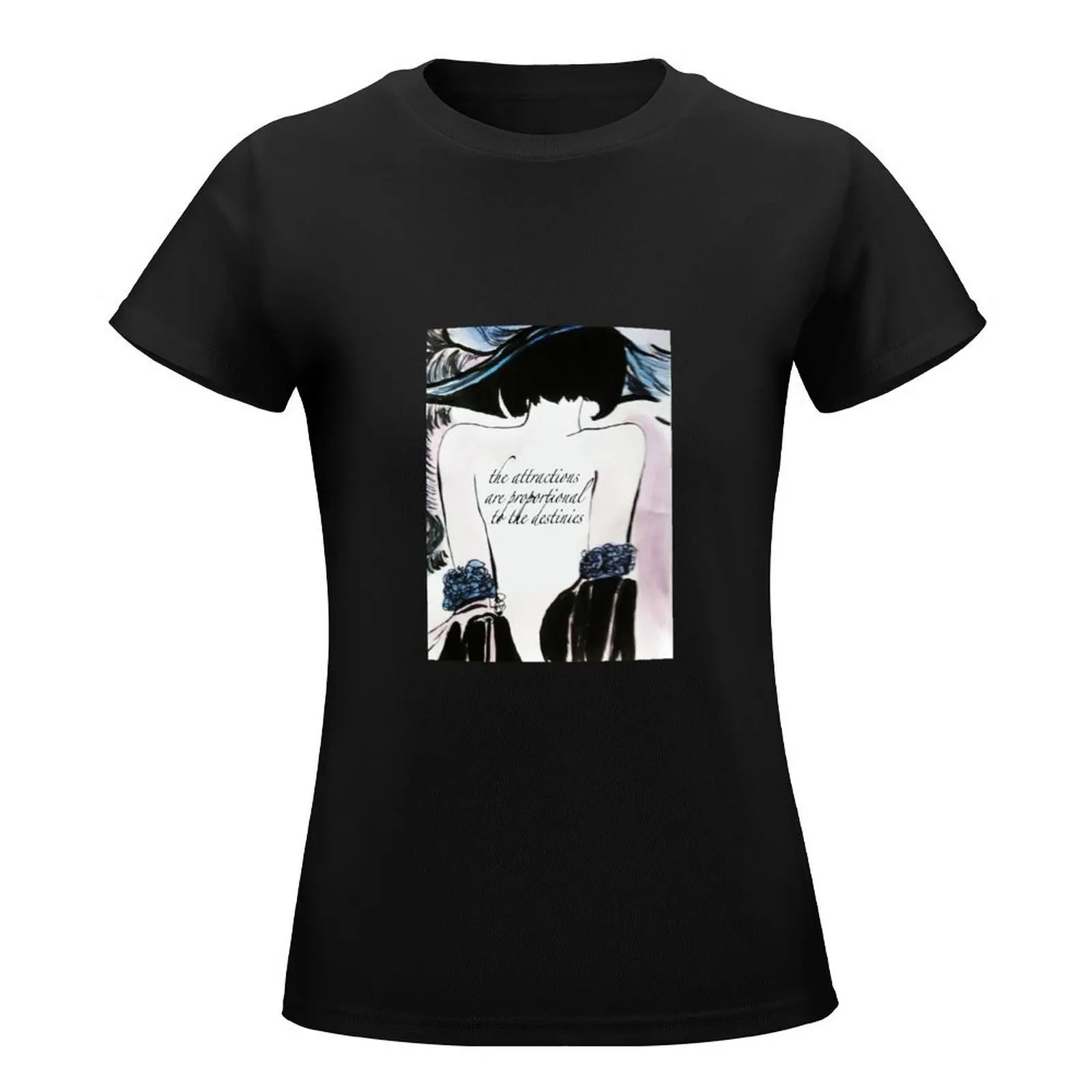 Valentina of Crepax The attraction are proportional to the destinies T-Shirt animal prinfor plus size tops Women clothing