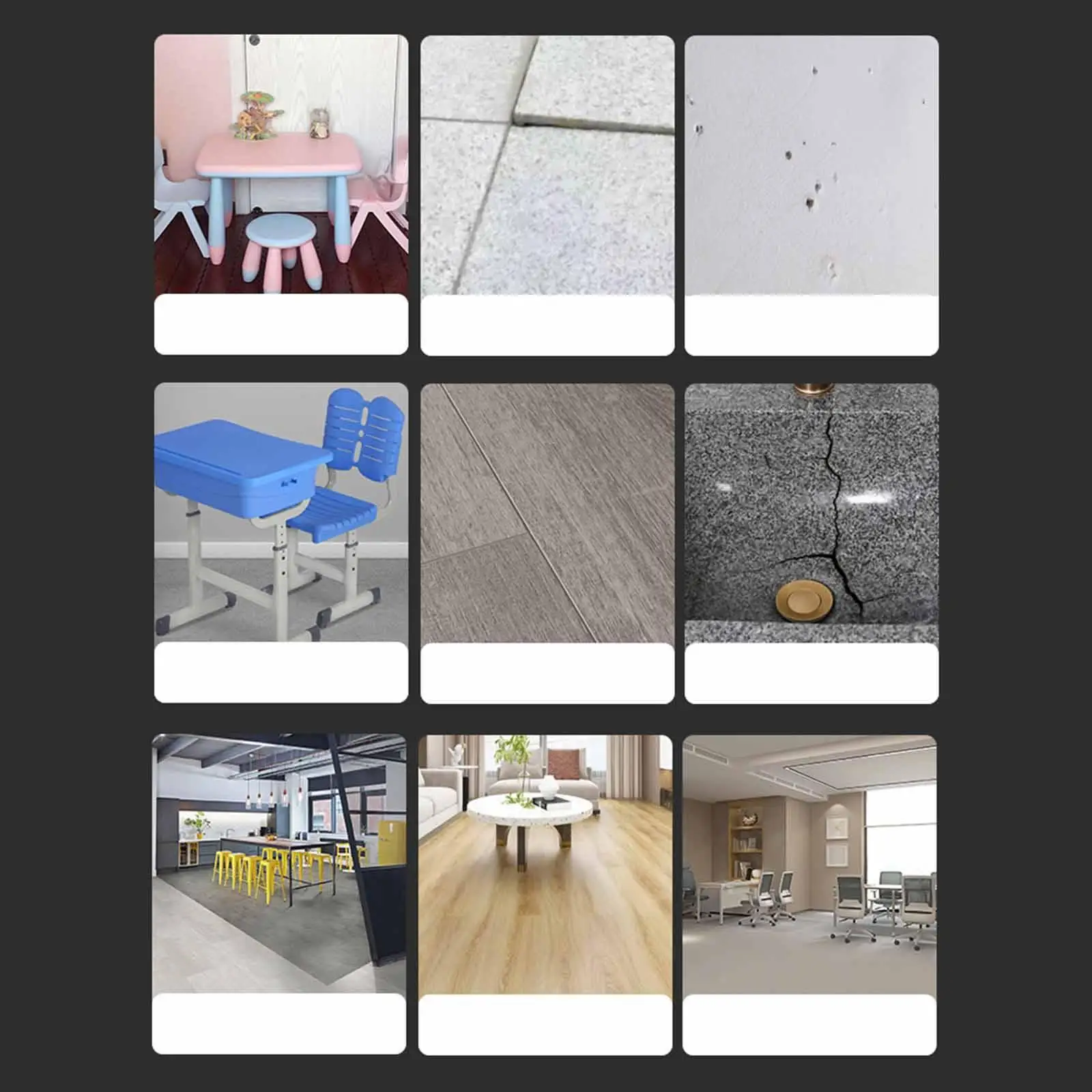 

PVC Vinyl Floor Repair Portable Multifunction Professional Strong Adhesion Crack Gaps Repairing Tools for Furniture Home Use