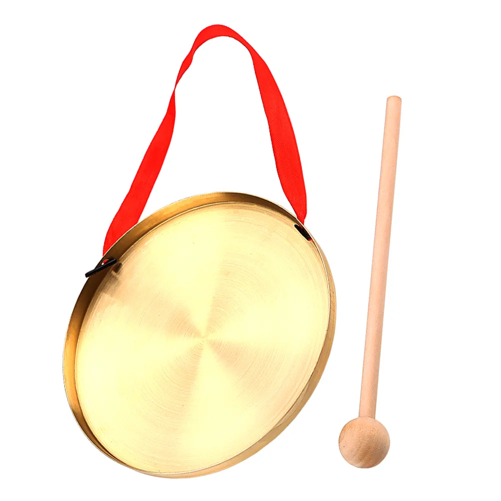 

Handheld Gong Musical Instrument Toy Percussion Instruments Chinese Portable Wood Child