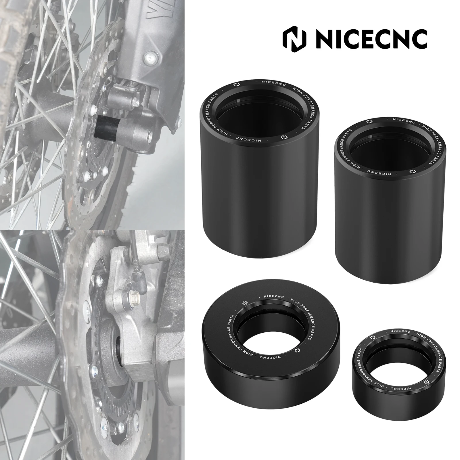 

Motorcycle Front/Rear Wheel Axle Spacers Kit for Yamaha Tenere 700/Rally Edition Tenere700 XTZ700 2019 2020 2021 2022 2023 2024