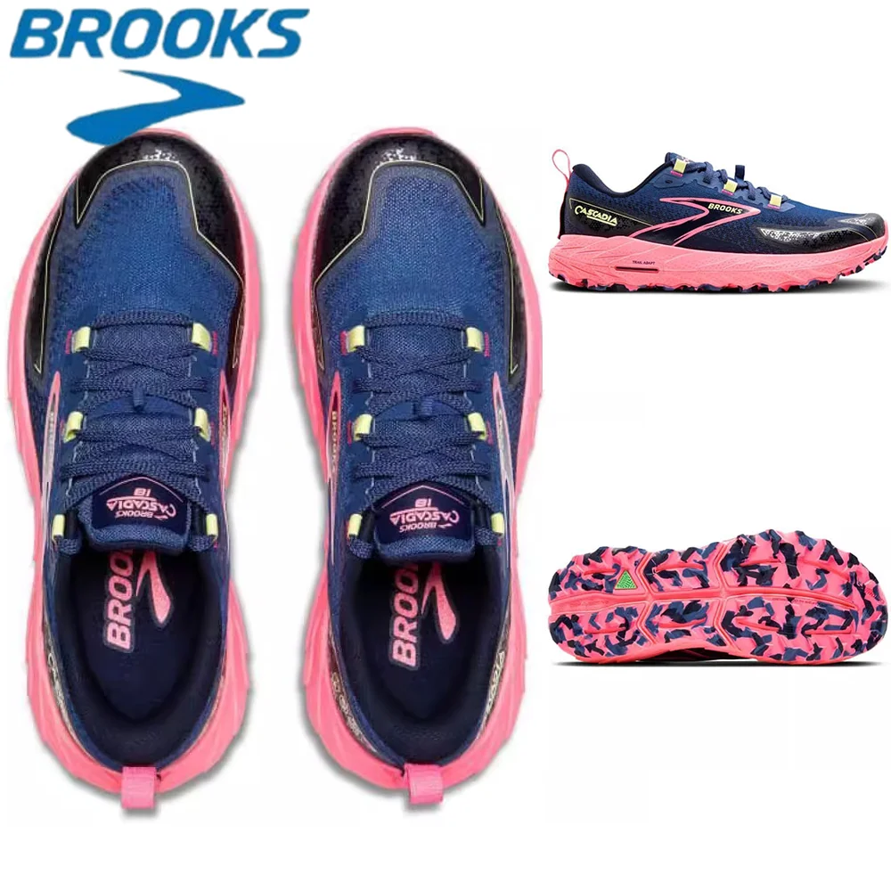 Brooks Cascadia 18 Scarpe da trail running da esterno antiscivolo da uomo e da donna Scarpe da corsa da trekking ammortizzate da donna