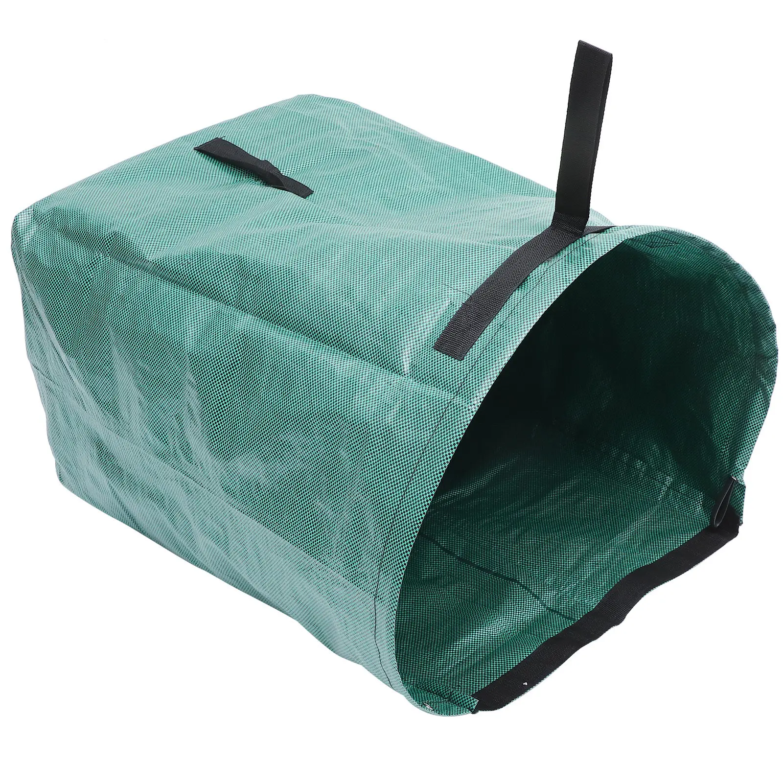 Large Yard Leaf Bag Dustpan Style Reusable Garden Leaves Storage Container Reinforced Handles Lawn Waste Collector