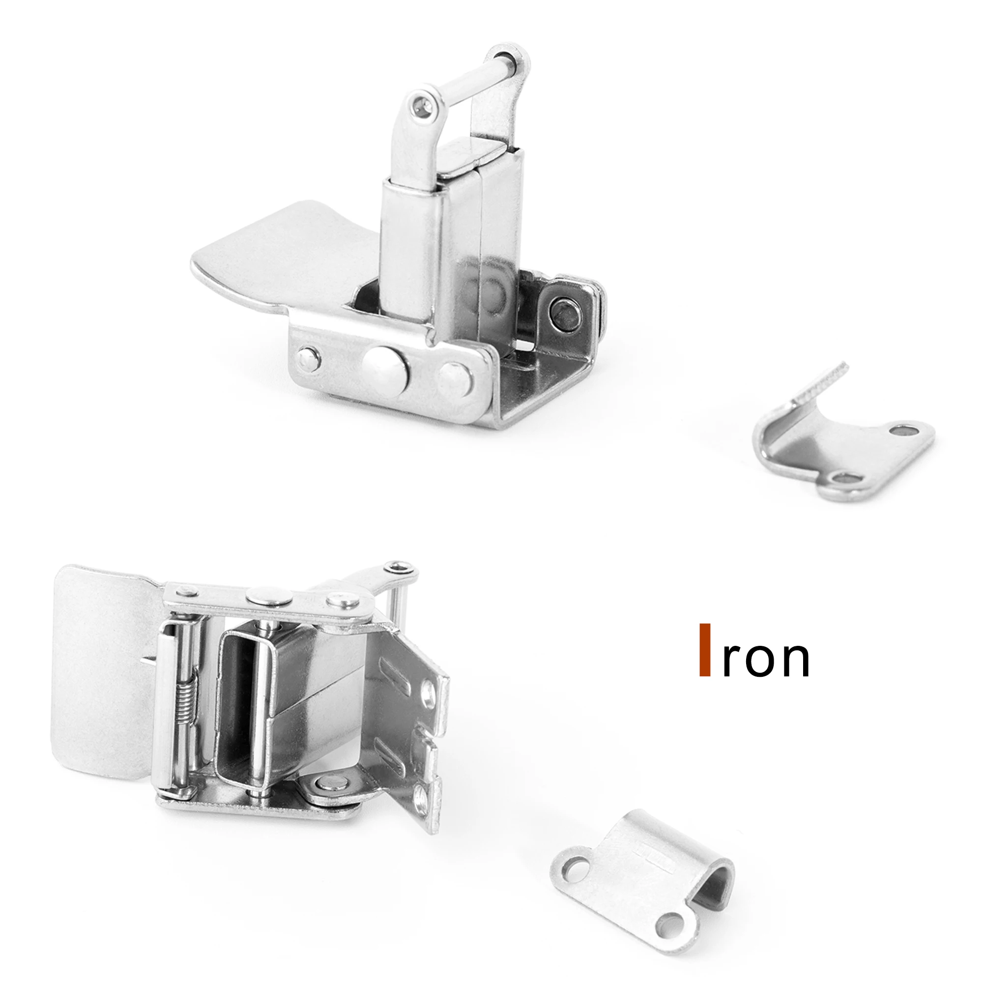 Metal Spring Toggle Latch Lock Jewelry Box Buckle Hasp Clasp with Screws Furniture Hardware for Wooden Suitcase, Tool Boxes