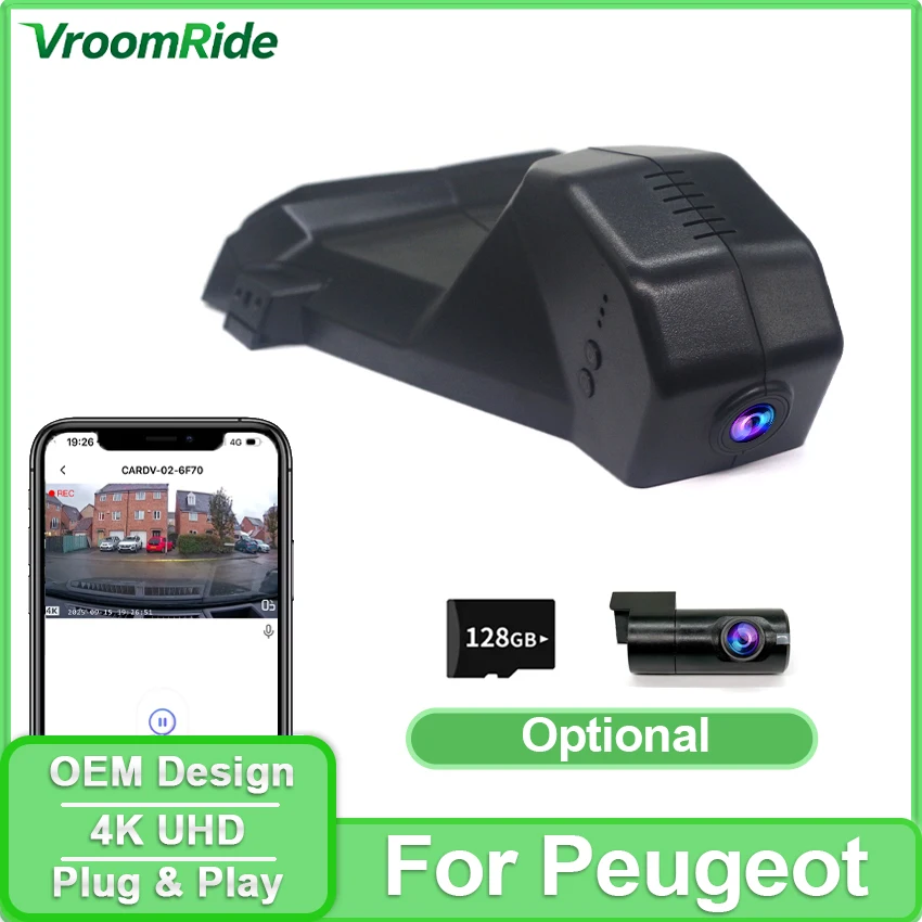 Dashcam for Peugeot 5008 3008 4008,DVR for Citroen C5 Aircross,Camera Recorder For DS7,Plug and Play  Car DVR Camera APP Control