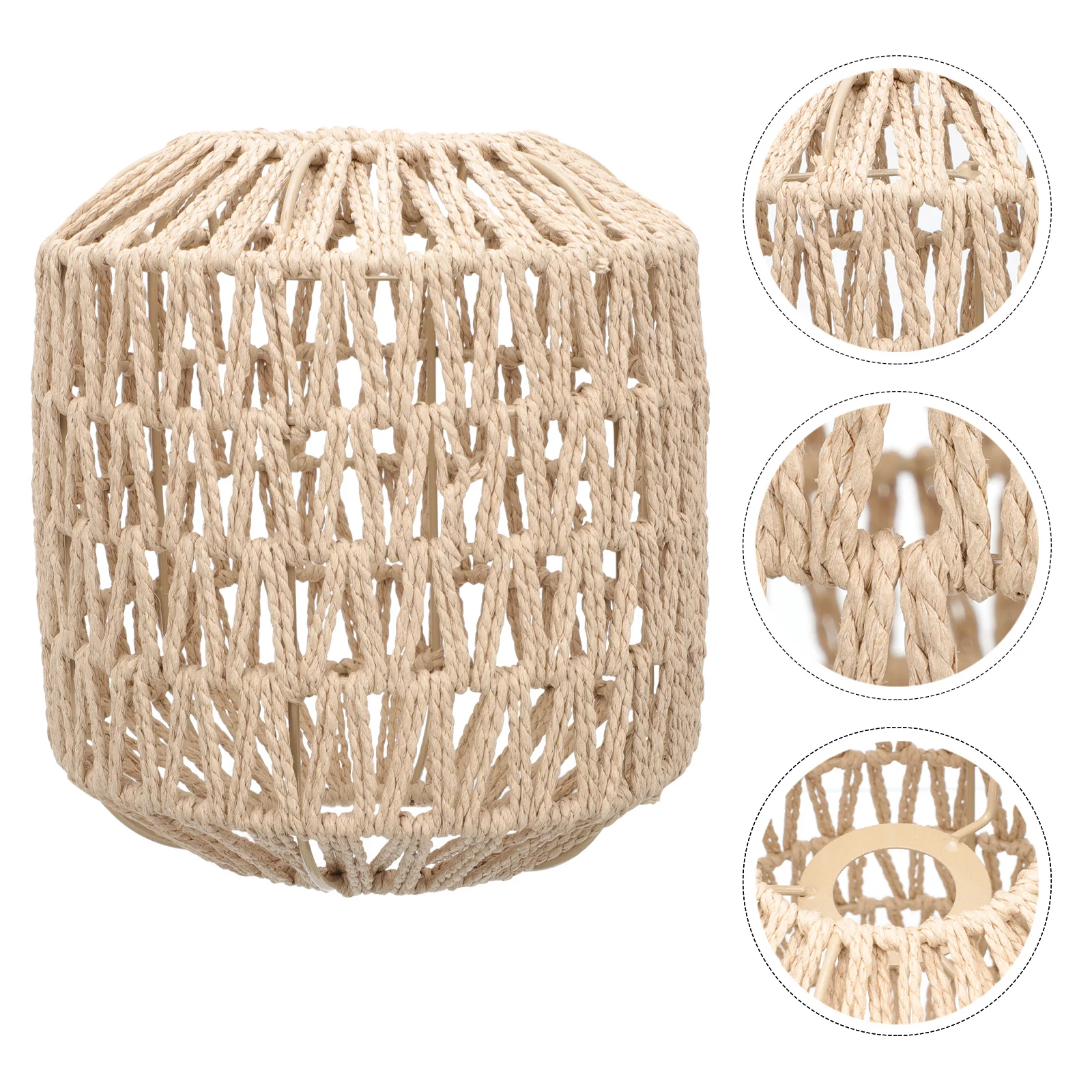 

Lamp Cover Shade Lampshades for Ceiling Pendant Rattan Vintage Natural Retro Rustic Decor