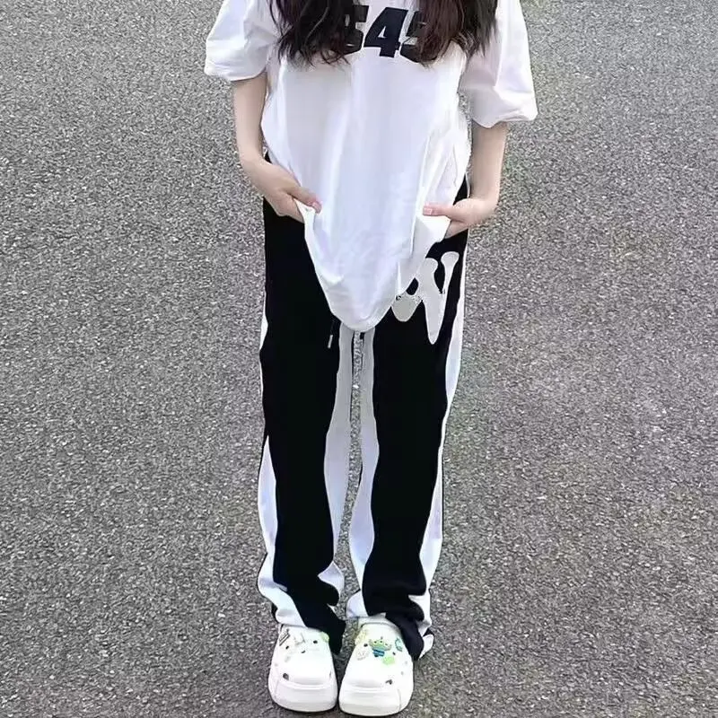 

Spicy girl dopamine Dopamine colored wcolored work pants thin quick drying street dance loose wide leg paratrooper pants trendy