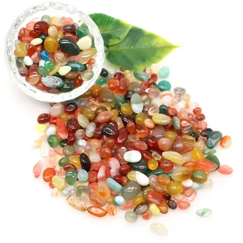 天然石材拋光瑪瑙礫石晶體碎石英礦物靈氣療癒標本寶石家居水族箱裝飾DIY工藝品 10 最佳銷售 水晶碎片 - №6