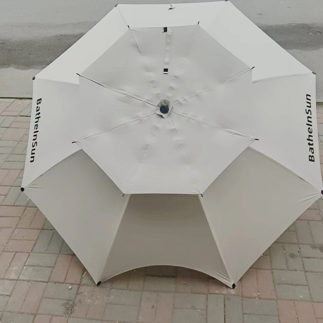 

Зонт для рыбалки с полной защитой от солнца, 2,4 метра, с двойным изгибом, универсальный, водонепроницаемый