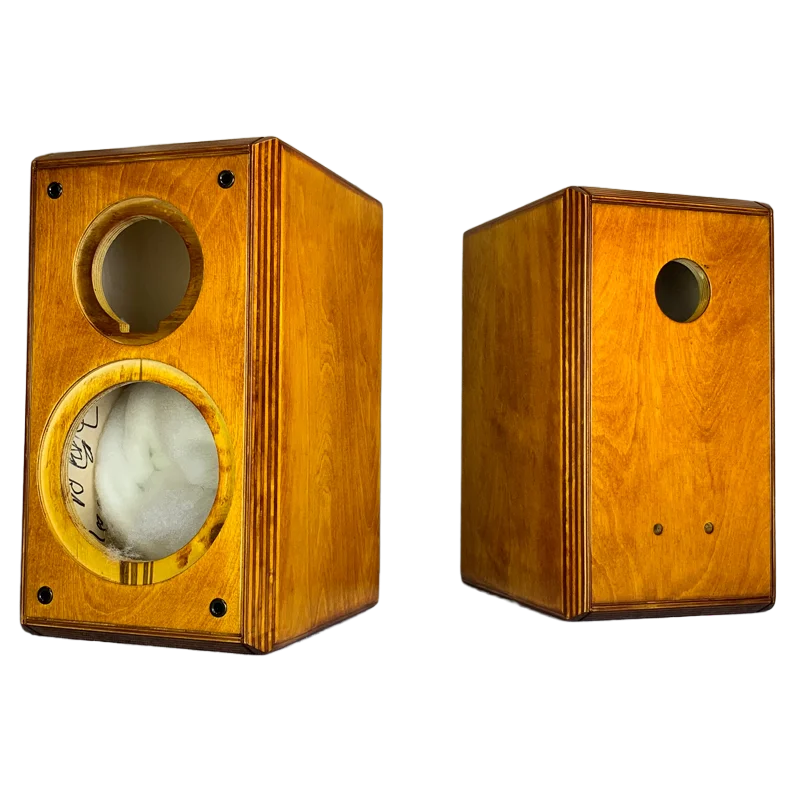 Craftsmen Customized One Pair 8 Inch Two-Way Empty Birch Plywood Speaker Cabinet Box Bass Reflex Acoustic Bookshelf HIFI DIY