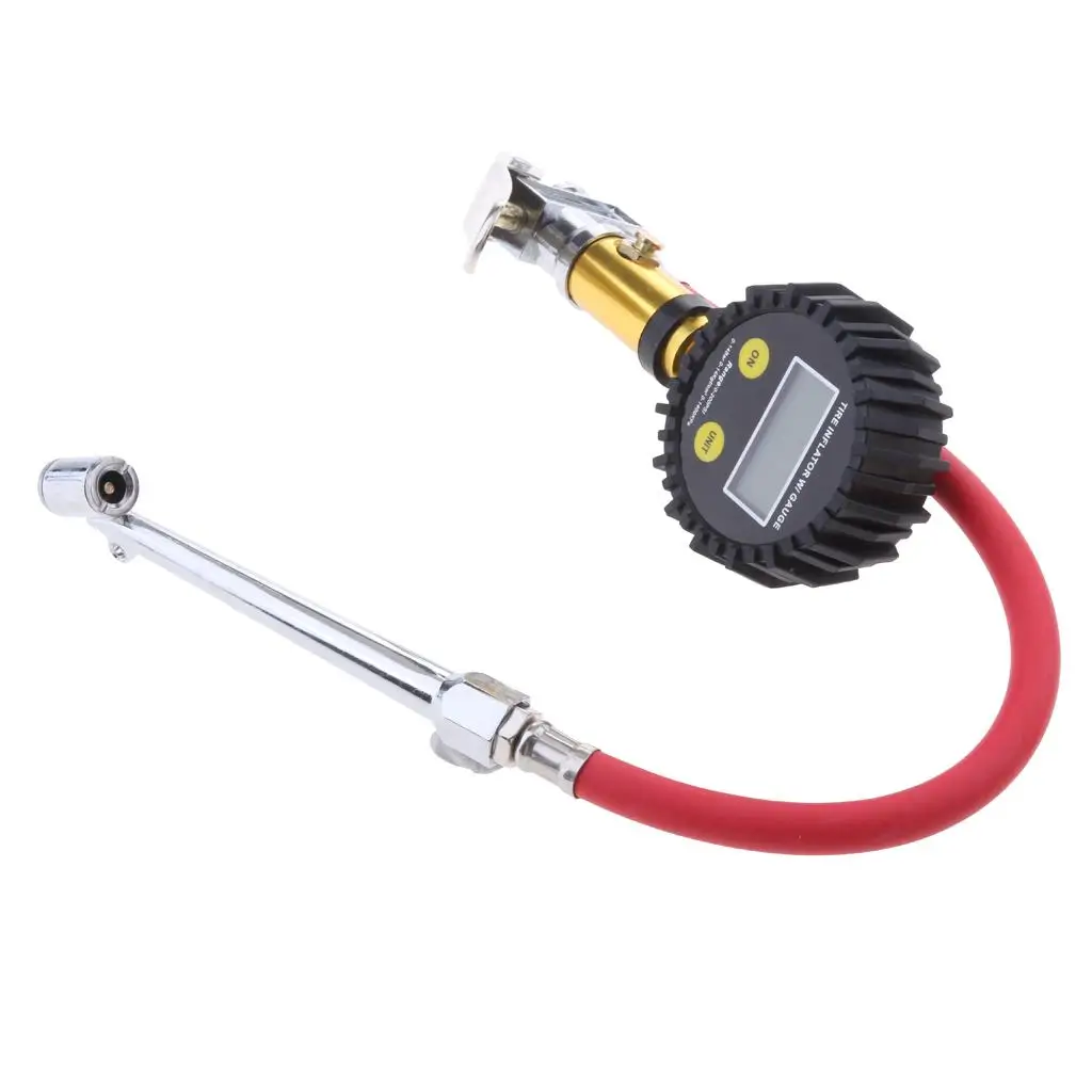 

Цифровой ЖК-манометр давления воздуха в шинах 0-200PSI для легковых автомобилей, грузовиков