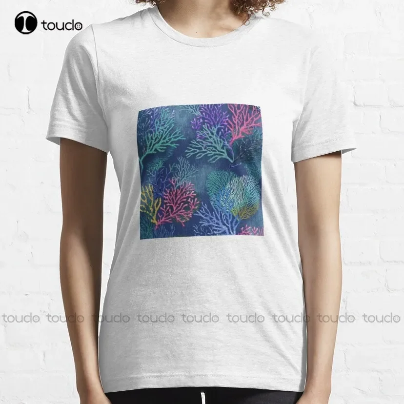 In April We Wear  Blue/Lovely Blue Color Pattern Classic T-Shirt Gym Shirt Cotton Outdoor Simple Vintag Casual T-Shirt Xs-5Xl
