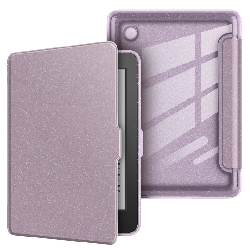 Gitterende Acryl Transparante Achterkant Case voor 2024 Kobo Clara Kleur BW 2E N365 N367 N506 6'' Case PU Leder Smart Sleep Cover