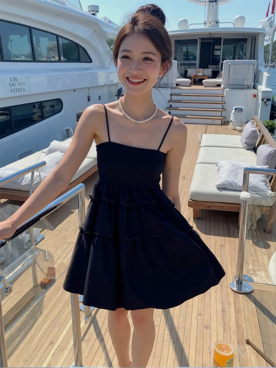 Women'S Clothing Trend 2025 Floral Summer Side-Slit High-Slit Splited Splitting Cut-Out Cutout Hollow-Out Holes Sexy Hot Fall