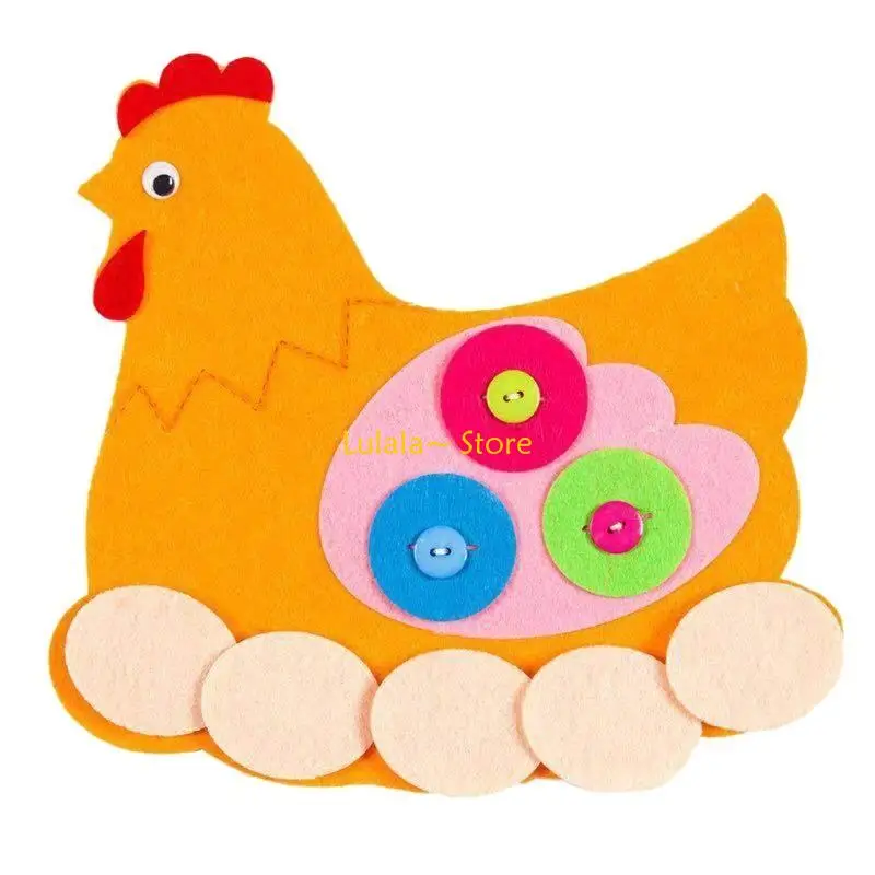 Y4QA Educational Table Portable Sewing Buttons Game Supplies Toy