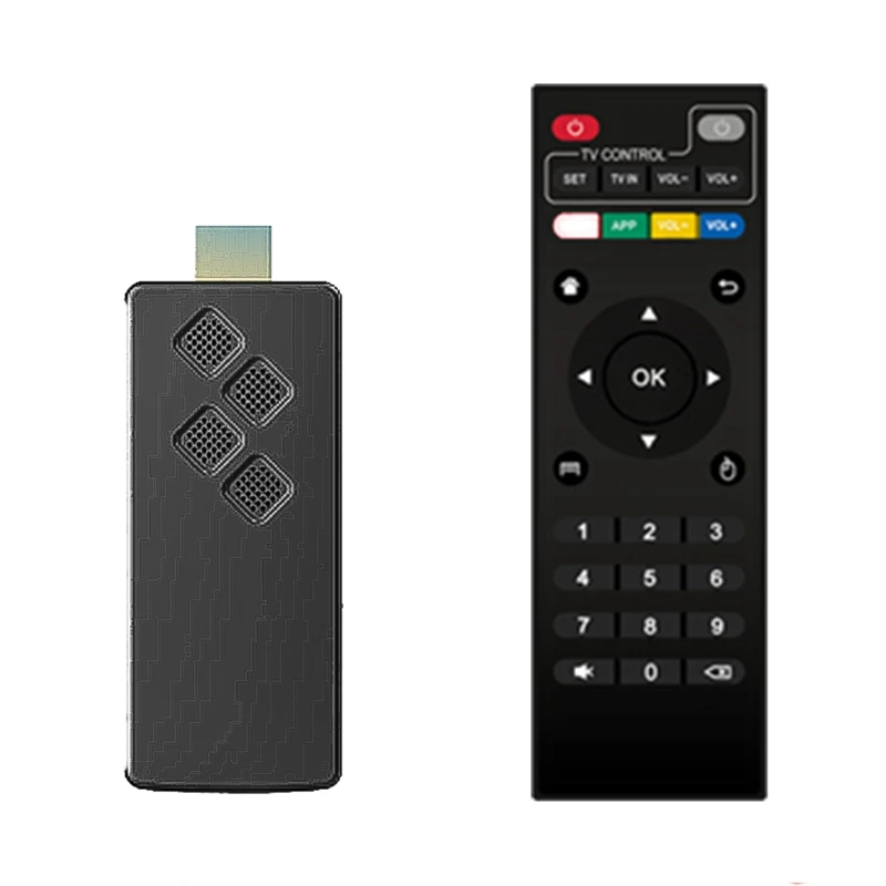 Q2 TV Stick Android 10 четырехъядерный ARM Cortex A53 2 + 16 Гб Поддержка 4K Tv Stick Wifi потоковая Bluetooth Смарт ТВ-приставка