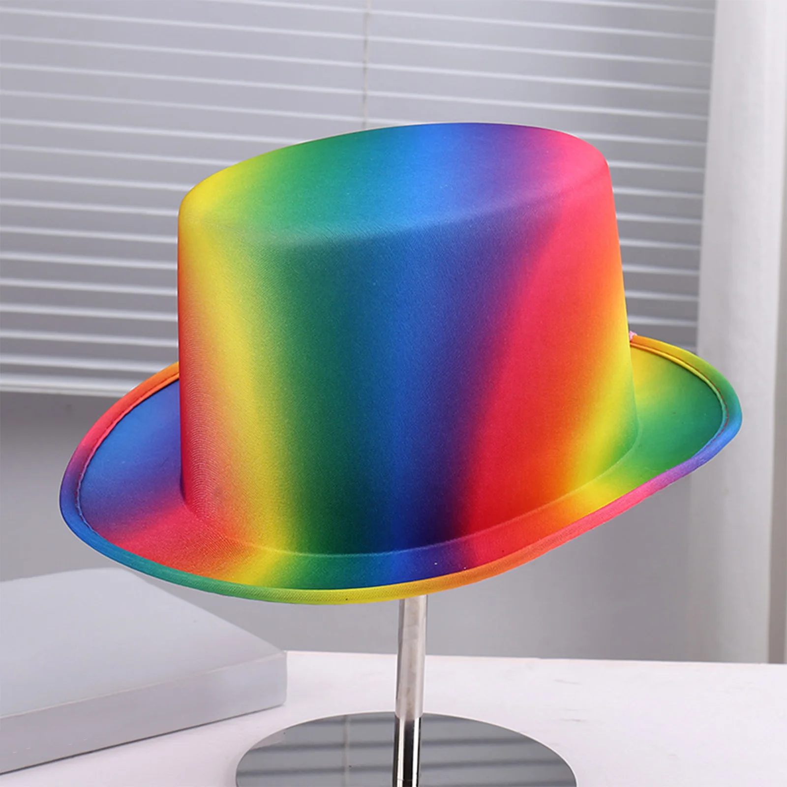 Chapeaux haut-de-forme arc-en-ciel pour carnaval, grand chapeau de magicien coloré pour adultes et enfants, fournitures de mariage pour Halloween Cosplay