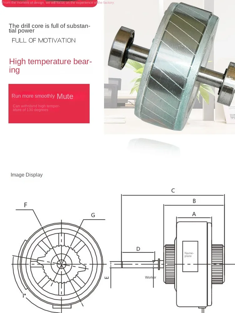 Applicable Air Conditioning Accessories Brand New 1P Hanging Fan Indoor Unit Motor Plastic Sealing Motor 1.5 P2 P