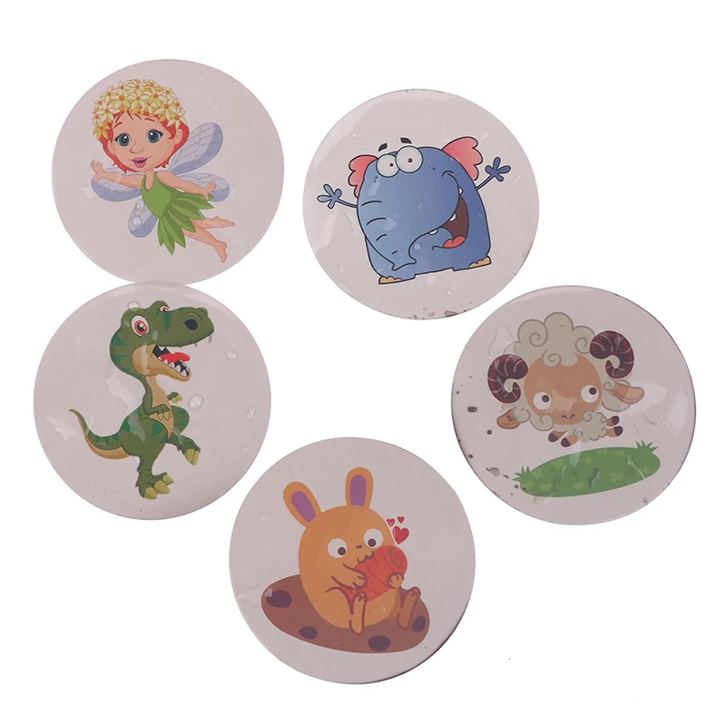 1 مجموعة تغيير لون المرحاض ملصق الحرارية المرحاض ملصق مبولة التدريب مقاوم للماء تغيير لون ملصق ل قعادة الطفل #5