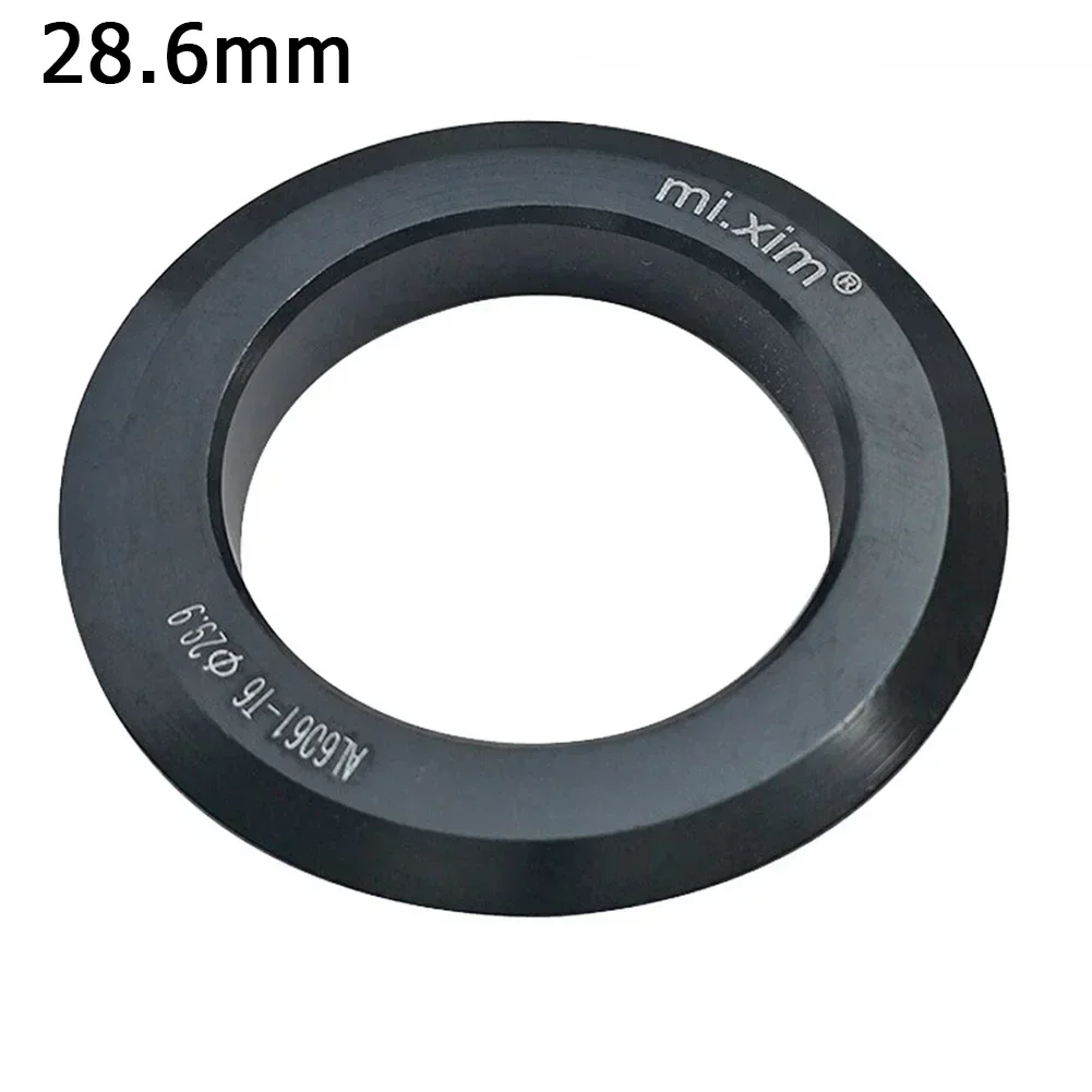 Cone-shaped Headset Washer Crown Race Replacement 29.9mm Aluminum alloy Base Ring Bicycle Bike Sports Black Durable