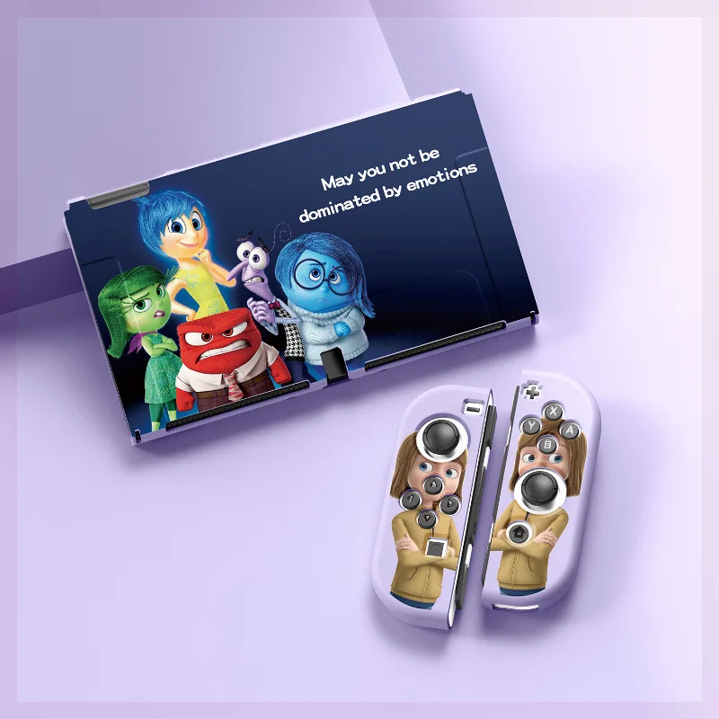 เคสป้องกัน Disney Inside OUT 2แบบนิ่มสำหรับ Nintendo Switch เคสโอแอลอีดีเคสป้องกันการสั่นสะเทือนอุปกรณ์เสริมเคสของขวัญ