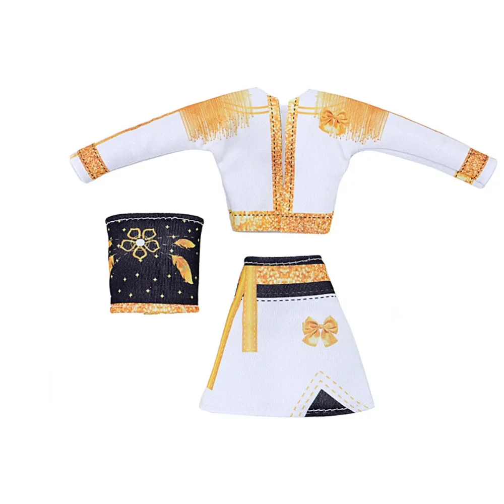 Modna spódnica dla lalki BJD 30 cm, rozmiar 1/6, do samodzielnego przestylizowania, sukienka Lolita, ręcznie robiony zestaw do przebierania.