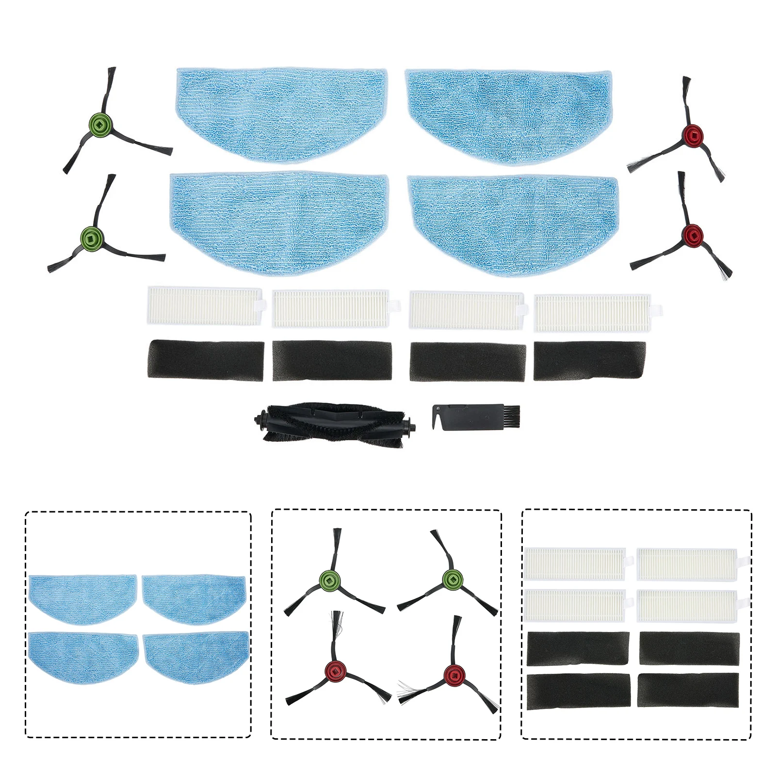 Optimal Performance Maintenance, Replacement Accessories for Tikom G8000, G8000 Pro, for honiture for g20 Robot Vacuum