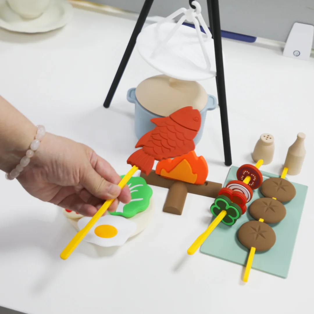Silikon Camping Spielzeug Set Für Kinder Montessori Kochset_voghion.com