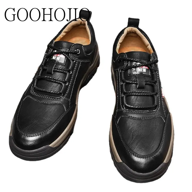 Leather Men Shoes Luxury Brand England Trend Casual Shoes Men Sneakers Italian Breathable Leisure Male Footwear Chaussure Homme