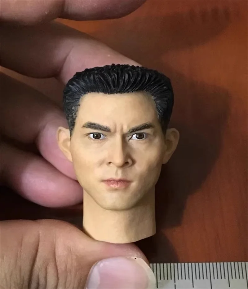 

1/6 Male Soldier Asian Head Carving Sculpture PU Model Toy Accessories For 12'' Action Figure Body In Stock