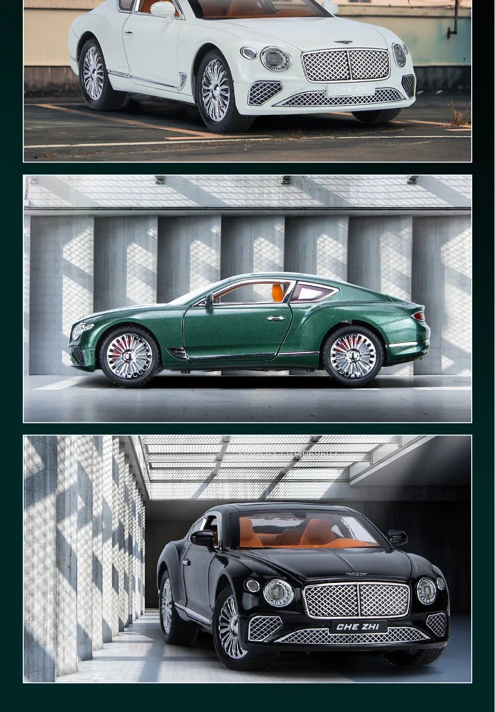 Maßstab 1:24 Continental GT Legierung Automodell Spielzeug Zurückziehen Diecast Metall Sportwagen Modelle Simulation Sound Licht Sammlung Geschenke – Detail 14
